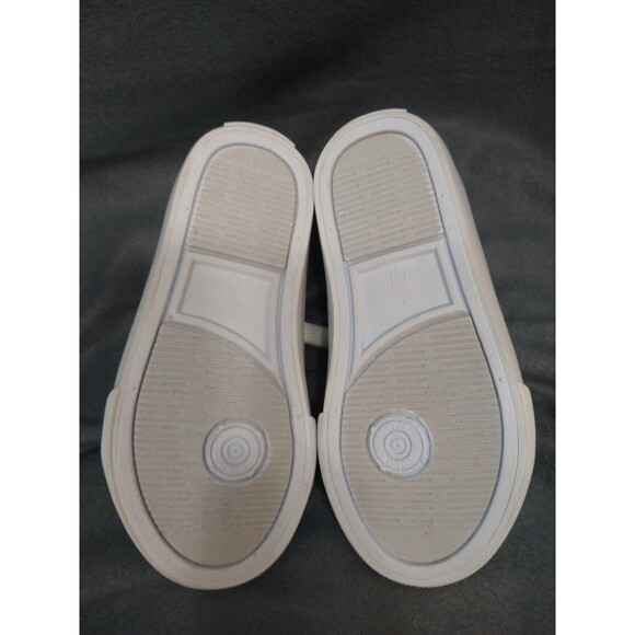 Polo Ralph Lauren Shoes Kids Size 9 White Low Top Lace Up Sneakers Pony Logo - Picture 2 of 13